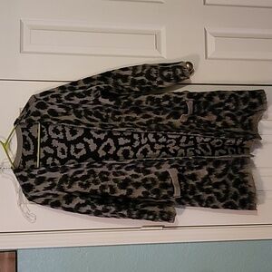 Torrid Black and Gray Knit Cardigan